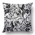 thumbnail image 1 of BOSDECO Line Floral Flower Vintage Drawing Outline Abstract Border Natural Pillowcase 18x18 inch, 1 of 1