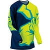 Moose Racing Qualifier Youth MX Offroad Jersey Navy/Yellow/Teal MD