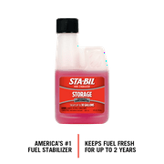 STA-BIL Storage Fuel Stabilizer for Gasoline Engines, 4 Fluid Ounces (22205) Treats 10 Gallons.