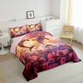 Dolphin Comforter Set Love Heart Shaped Rose Bedding Comforter Sets