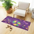 thumbnail image 2 of Coolnut Mardi Gras Carnival Bathroom Rugs Bath Mat 39 x 20 Inch Non-Slip Extra Soft and Absorbent Shaggy Bath Carpet for Tub, Shower, Bathroom Home Decor Gifts, 2 of 7
