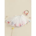 thumbnail image 3 of Suealasg Little Girl Tulle Tutu Skirt Colorful Plush Ball Elastic Waist Skirt 1T 2T 3T 4T 5T Toddler Girl Birthday A-Line Skirt Headband, 3 of 7