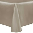 thumbnail image 1 of Ultimate Textile Reversible Shantung Satin - Majestic 72 x 120-Inch Oval Tablecloth Tan Beige, 1 of 4