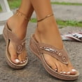 thumbnail image 2 of Women's Orthopedic Wedge Sandals Arch Support Platform Non-Slip Beach Casual Summer, 2 of 9