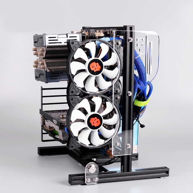 Chassis Rack Handle, Motherboard Case Open Aluminum Frame, ATX M ATX ITX Open Chassis Vertical Overclocking Test Platform Chassis Rack Handle