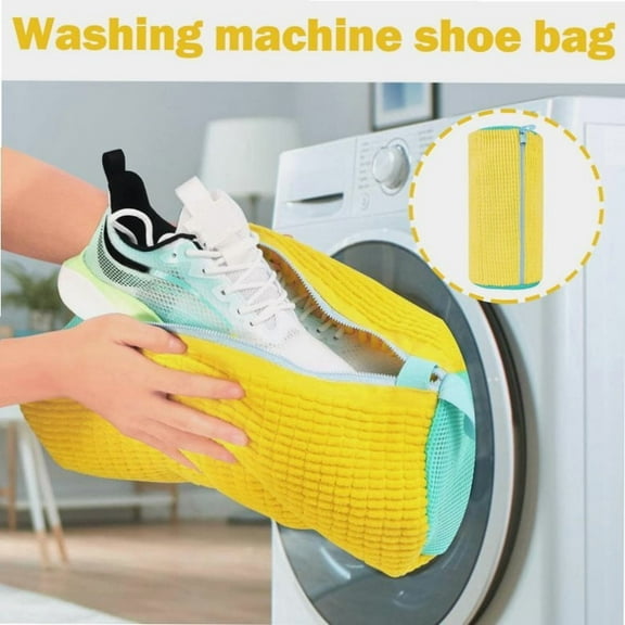 1 Count Shoe Washing Machine Bag, Laundry Shoe Bag for Dryer and Washer - Reusable Shoe Cleaning Bag for Sneaker Tennis Shoes Unstain Cleaner Kit