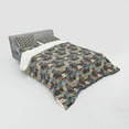 thumbnail image 3 of Ambesonne Moroccan Bedding Set 3 Pcs, Tunisian, Twin XL, Dark Orange Slate Blue, 3 of 3