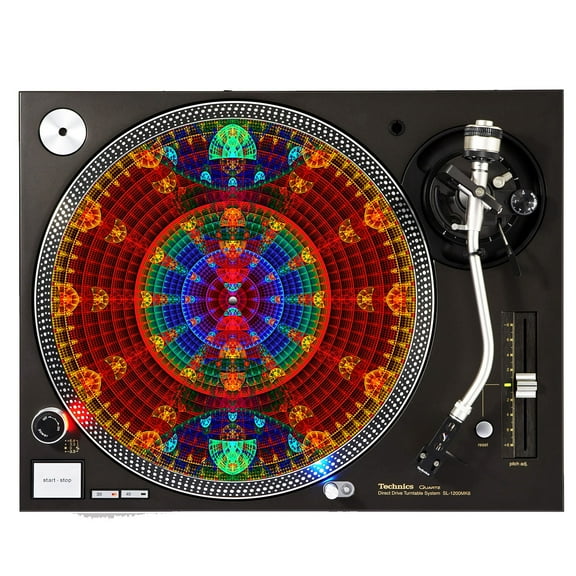 KuzmarK™ 12" DJ Turntable Slipmat - Spiritual Symetry