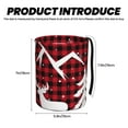 thumbnail image 3 of Naloa Christmas Buffalo Plaid Car Trash Can Garbage Car Accessories Trash Can Car Waste Bin for for Driver and Passenger Any Vehicle, 3 of 7