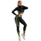 thumbnail image 1 of Pantalones de yoga sin costuras europeos y americanos Top con cremallera de manga larga Traje de dos piezas Pantalones deportivos absorbentes del sudor de secado rápido Pantalones deportivos para, 1 of 6