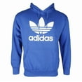 thumbnail image 5 of Adidas Men's Trefoil Logo Graphic Pouch Pocket Pullover Hoodie Navy S, 5 of 30