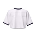 thumbnail image 5 of Soccer Cup 2026 Jersey Crop Tops American Soccer with V Neck Short Sleeves Featuring Breathable Fabric for Game Day Parties Tailgating Events Beach Outings Summer Festivals White S, 5 of 5