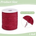 thumbnail image 2 of 100 Yards Red Nylon Beading String 1.5mm Chinese Knotting Cor Thread Cord Wind Chime Cord Replacement Lift Shade Blind String for DIY Crafts Bracelet Gardening Plant, 2 of 9