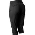 thumbnail image 3 of Alleson Athletic B40185503 Womens Fastpitch Knicker Pants, Black - Small, 3 of 4