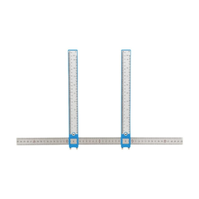 koolsoo Règle de Beauté Étrier T-type Règle de Tête Multifonction pour Maquillage Yeux Sourcils Bleu