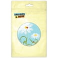 thumbnail image 1 of Sweet Ladybugs on Flowers Pinback Button Pin Badge, 1 of 2