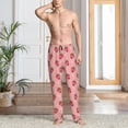 thumbnail image 2 of Pofeuu Strawberries Print Men's Pajama Pants, Soft Lounge Pajama Pants with big pockets for Men Plaid Pj Bottoms-Small, 2 of 6