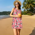 thumbnail image 3 of Easygdp French Bulldog Face para Vestido Transpirable de Mujer, Vestido Suelto de Manga Corta con Pliegues y Bolsillos para el Verano, 3 of 7