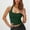 Green, variant on BRGZLK Women's Halter Top Fashion Solid Color Square Neck Y2K Trendy Camisole Crop Tops Backless Sleeveless Top Blouse Brown XL