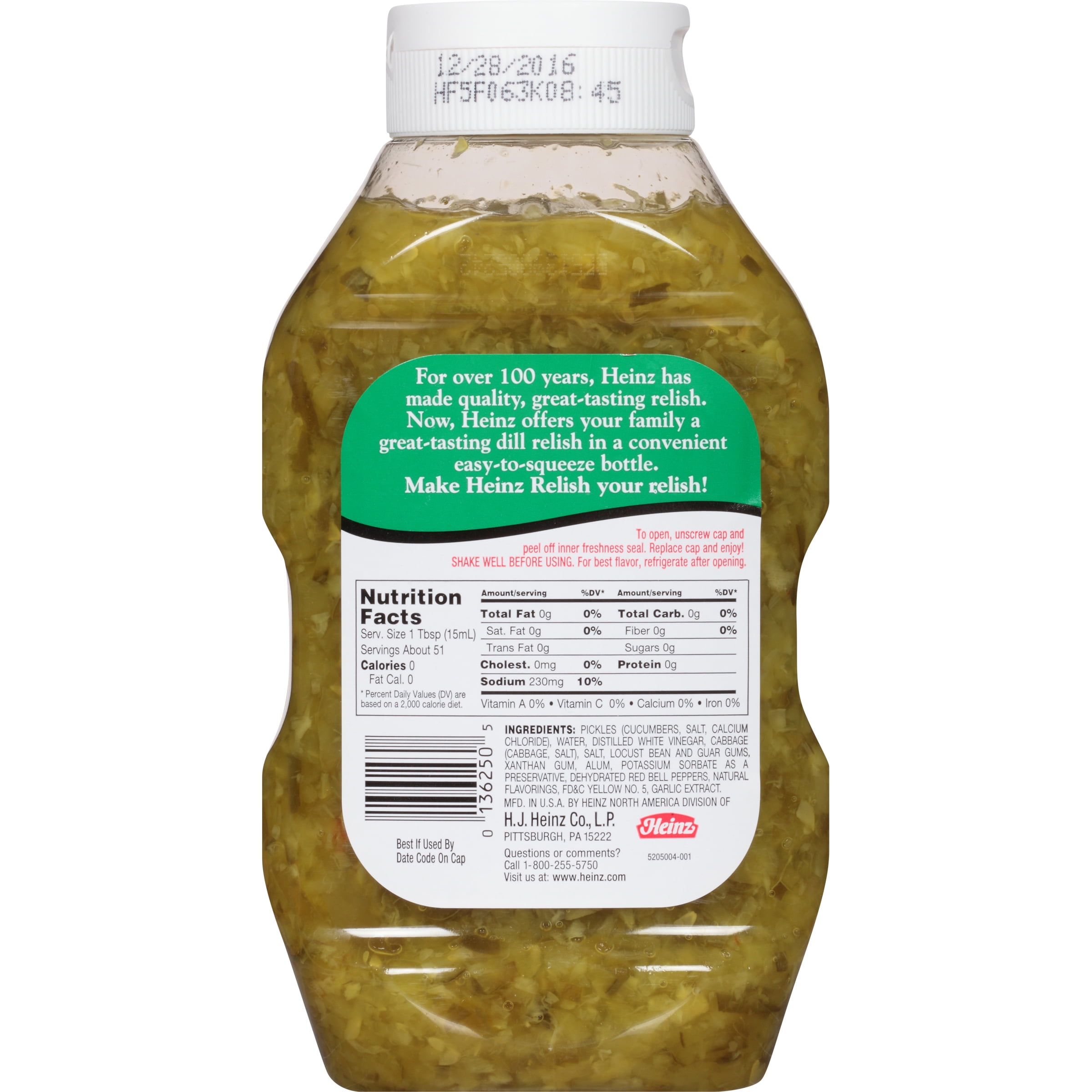 Sweet Pickle Relish Nutrition Facts Runners High Nutrition