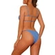 thumbnail image 3 of INSPIRAR CHIC Conjunto de Bikini de 2 Piezas de Mujer, Traje de Baño, Bañador Azul X-Large, 3 of 5