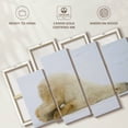 thumbnail image 2 of Elephant Stock Lazy Polar Bear Wall Art - Horizontal Multi Panel Canvas - Living Room Wall Decor - Animal Multi Panel - White And Beige Decor - 43" x 27", 2 of 2