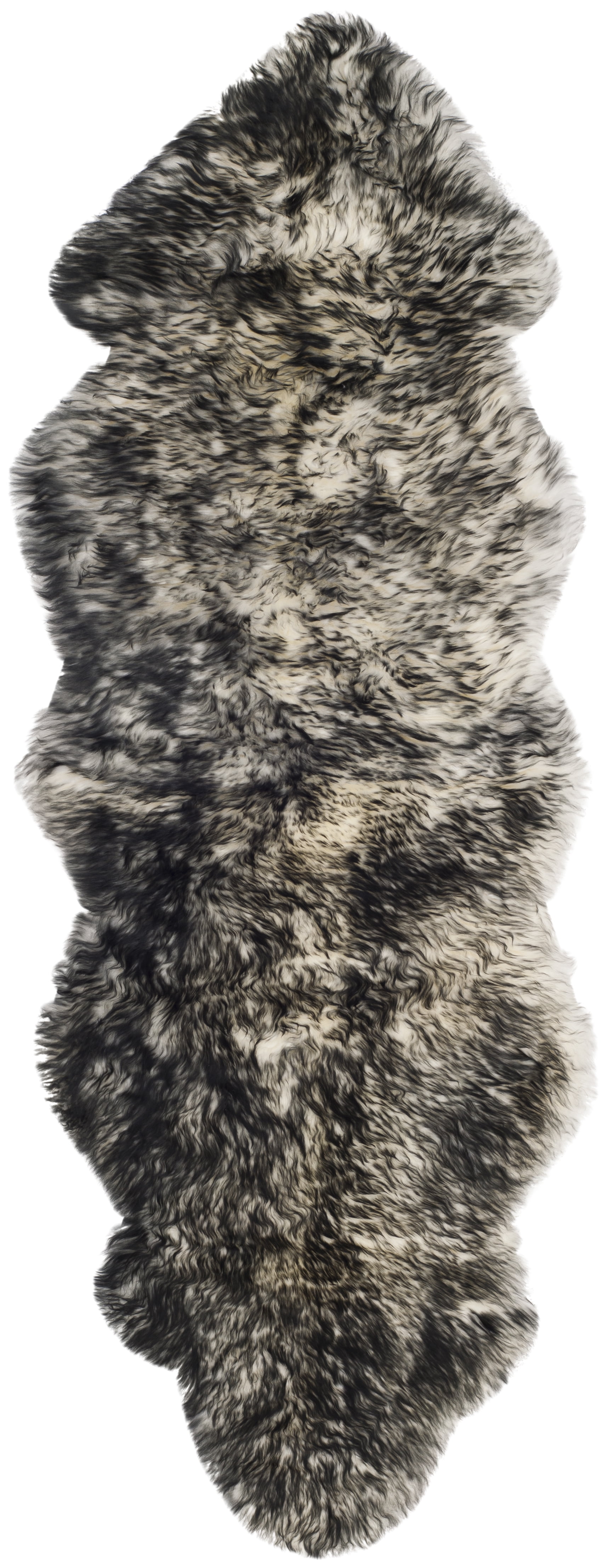 SAFAVIEH Sheep Skin SHS121G Ivory / Dark Charcoal Rug