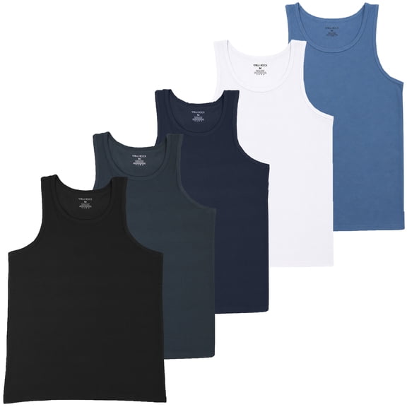 Men's 5-Pack Micro Waffle Knit Heavyweight Sleeveless Tank Top (S-3XL)