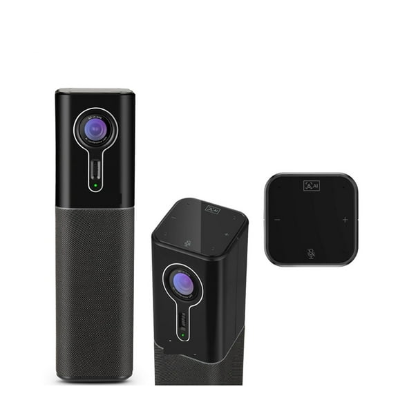 2K 60fps Resolution AI Face Tracking Webcam All In One With 4 Mics And 1 Speaker USB Streaming Webcam 16ft Pickup Radius ,HD Video
