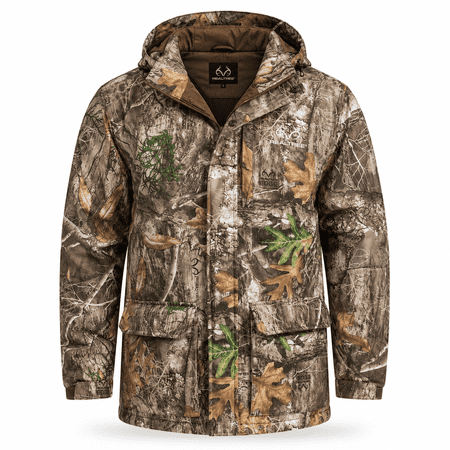 Realtree Men's EDGE Camo Hunting Parka Jacket- Insulated with Scent Control 2XL