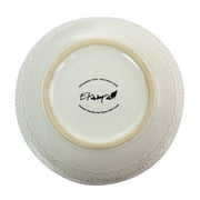 Elama White Lace 16 Piece Luxurious Stoneware Dinnerware with Complete Setting for 4