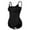 1 PCS - Black, variant on Cinvik Bodysuit Briefs Shaping Women Snatched Bodysuit Crew Neck Spaghetti Strap 1PCS Polyamide 2XL