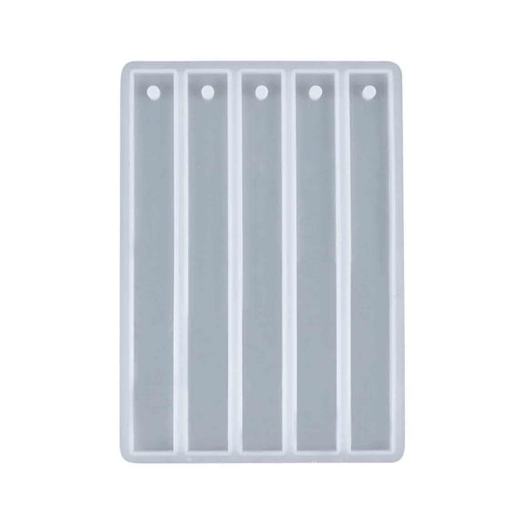 HKEJIAOI Long Bar Shape DIY Bookmark Mould for Epoxy Resin, Reusable Craft Mold with Realistic Texture for Handmade Gifts, Christmas, Birthday, Valentine's Day