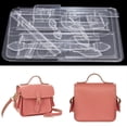 thumbnail image 4 of Conjunto de plantillas de plantilla de bolso de hombro de acrílico transparente patrones de artesanía de cuero herramientas de bricolaje S Zulema Plantilla de acrílico transparente, 4 of 8