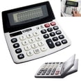 thumbnail image 5 of 12 Digit Desktop Calculator Big Buttons Dual Power Solar Battery Large Display, 5 of 5