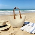 thumbnail image 4 of MMJ Straw Tote Bag Large Woven Beach Purse Natural Seagrass Summer Handbag for Vacation Shopping, 4 of 6