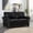 Black, variant on YWEN Faux Leather Loveseat Sofa, 59" W Mid Century Modern Couch with Storage, Comfy 2 Seater Sofa with Nailhead Trim & Rolled Armrests, Deep Seat Small Couch for Living Room, Apartment, Office
