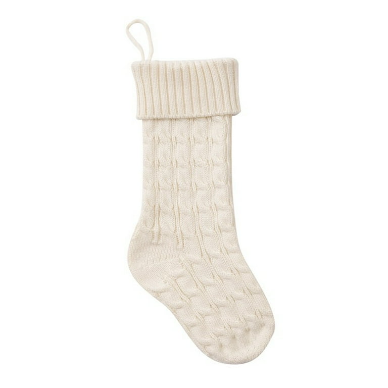 Christmas sock gift bag Christmas gift candy sock White - Walmart.com