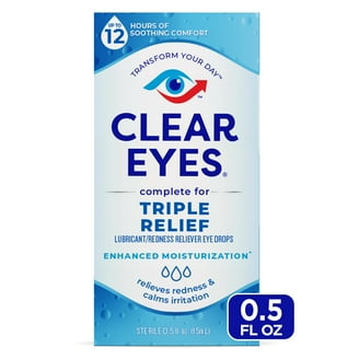 Clear Eyes 7 Symptom Relief Lubricant Eye Drops, 0.5 fl oz HSA/FSA