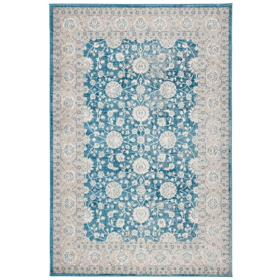 SAFAVIEH Sofia Derrick Oriental Area Rug, Blue/Beige, 9' x 12'