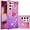 Pink Purple, variant on Glitter Case for Samsung Galaxy S23 Ultra (Not S23, Bling Sparkle Colorful Gradient Quicksand Waterfall Soft TPU Liquid Case Cover with Ring Stand for Samsung S23 Ultra LSJB-Purple Blue