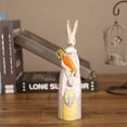 thumbnail image 2 of Vintage Rustic Country Bunnies Figurine Ornament Decorative Easter Decor Resin Bunnies Rabbit Egg Figurine Rabbit Statue, 2 of 5