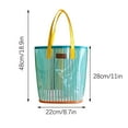 thumbnail image 2 of Kayannuo Back to school Large Capacity Transparent Beach Bag, Jelly Bag, Women's Swimming Bag, PVC Portable Bag, Shopping Bag For Going Out Home Essentials (), 2 of 6