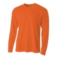 thumbnail image 2 of A4 Men's Birds-Eye Mesh Long Sleeve T-Shirt - ATHLETIC ORANGE - 2XL, 2 of 3