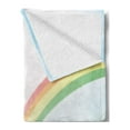 thumbnail image 2 of Spring Soft Flannel Fleece Throw Blanket, Ornamental Floral Vernal Composition of Daisy Flowers Rainbow Butterflies Meadow, Cozy Plush for Indoor and Outdoor Use, 50" x 70", Multicolor, by Ambesonne, 2 of 5