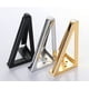thumbnail image 4 of Juego de 4 patas de mesa de metal negro - Patas de muebles intercambiables - para mesa de centro / TV / sofá / cama y otras patas de muebles - con tornillos (15 cm, dorado), 4 of 5