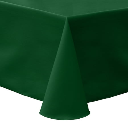 

Ultimate Textile (3 Pack) Poly-cotton Twill 72 x 120-Inch Oval Tablecloth - for Home Dining Tables Hunter Green