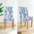 thumbnail image 3 of Yayeee 4 Pack Dining Chair Covers Stretch Parson Chairs Slipcovers Seat Protector, Floral Easter Rabbits, 3 of 6