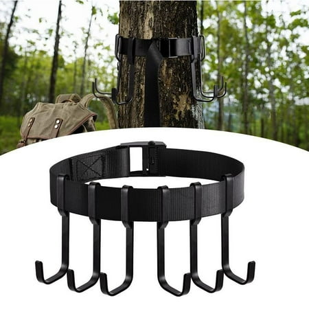 Treestands Strap Gear Hangers with Hooks Hunting Tree Stand Bow & Gear Hanger Saddle Hunting and Gear Equipment Hanger Tree Stand Accessories Strap for Bow Arrows Bag