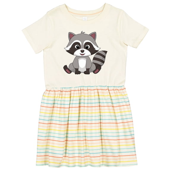 Inktastic Cute Baby Raccoon Girls Toddler Dress